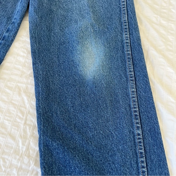 VTG 1970s Wrangler W-Pocket Straight Leg Jeans, Tagged 34x32 (Runs Small) - Picture 5 of 11